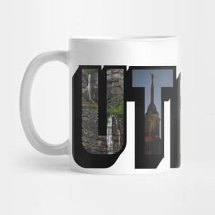 Utah The Beehive State Big Letter Mug